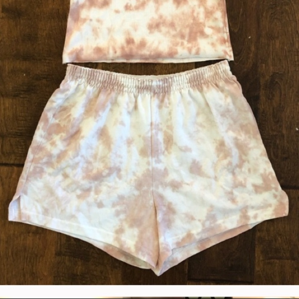 Tie dye shorts